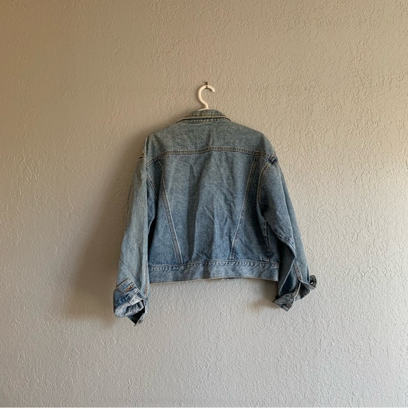 1980s Vintage Cropped Denim Jacket (very Rock n’ Roll) - Picture 2 of 7